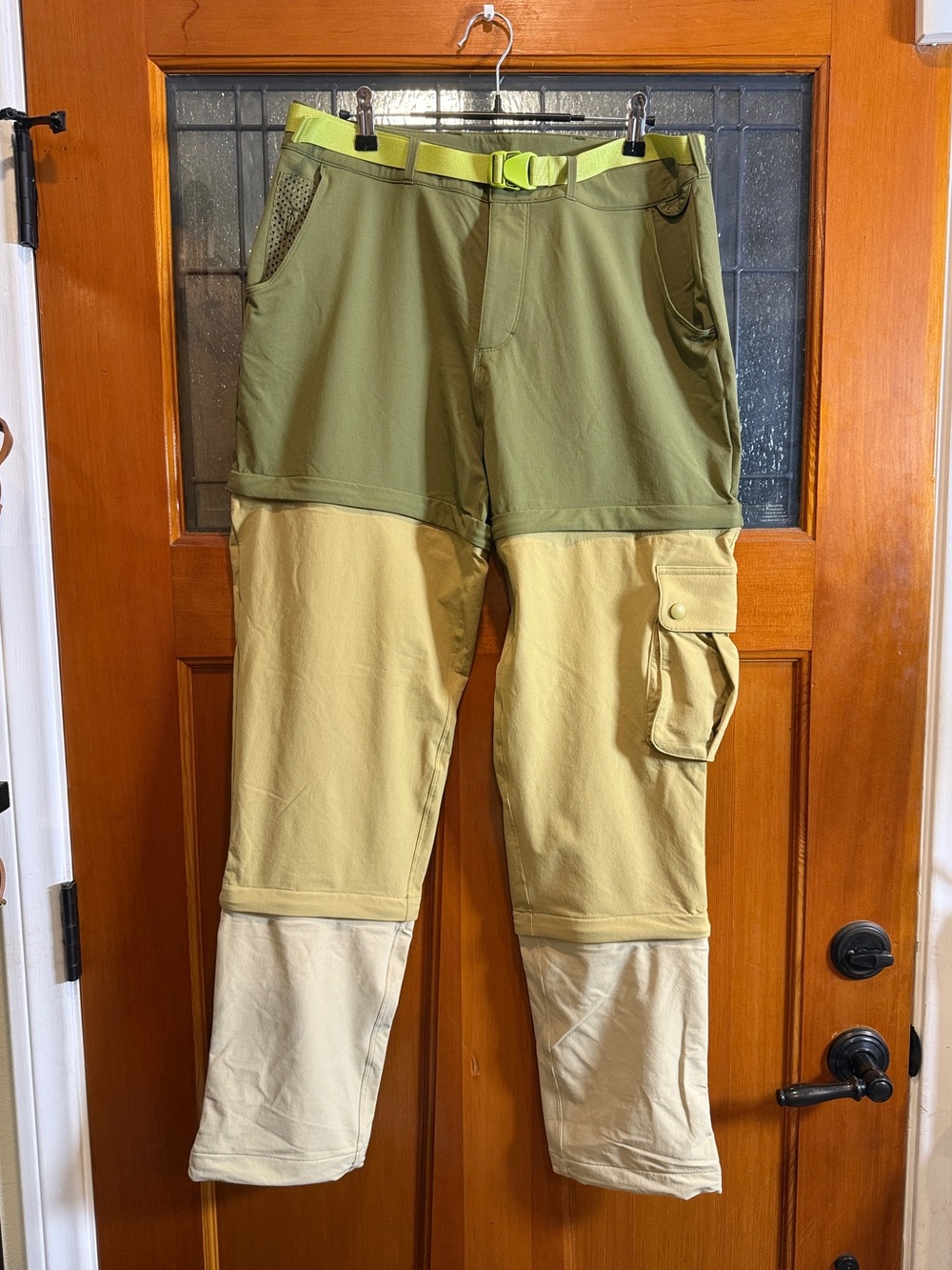Outdoor Voices RecTrek Zip-Off Convertible Cargo Hiking Pants Olive Women L NWT - Picture 5 of 16